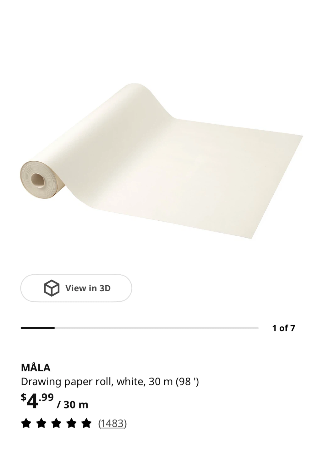 IKEA MALA Drawing Paper Roll - photo 5