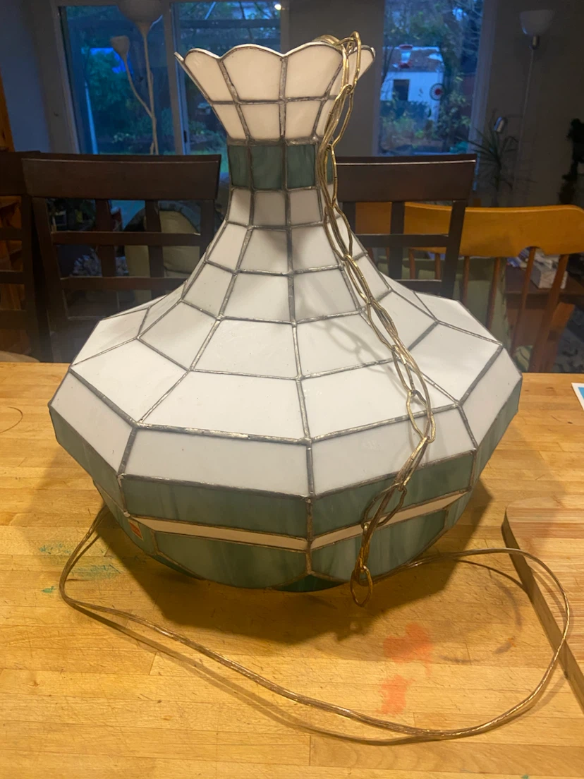 Stained Glass Pendant Light Fixture