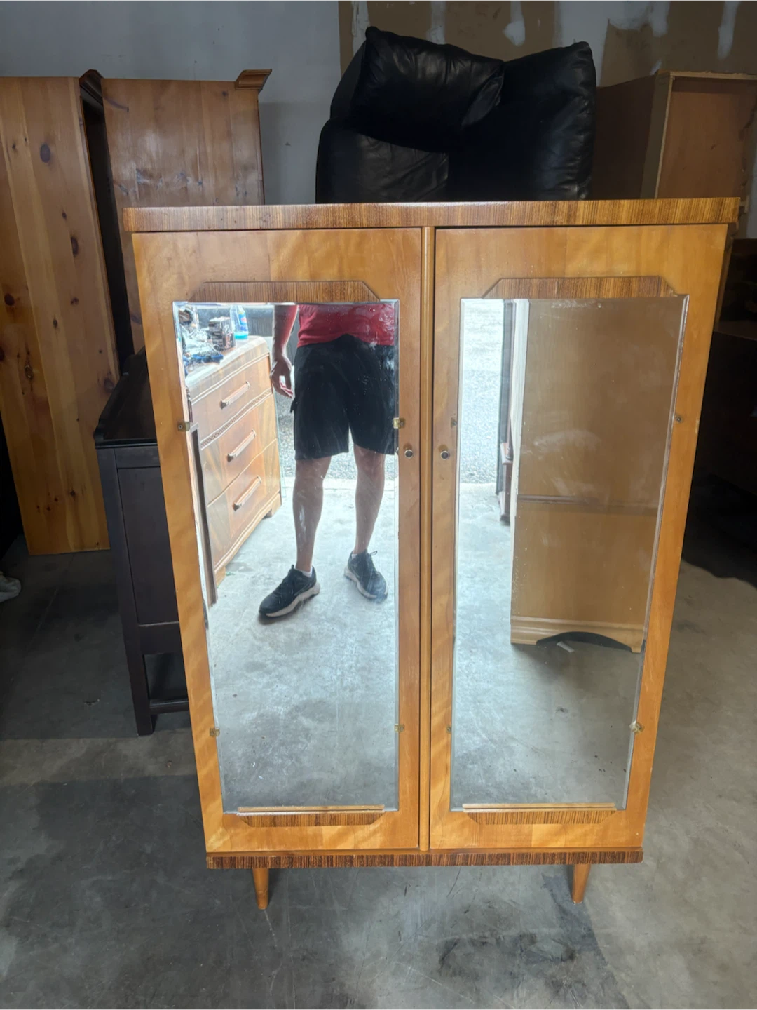 Free delivery used Vintage Mirrored Wardrobe