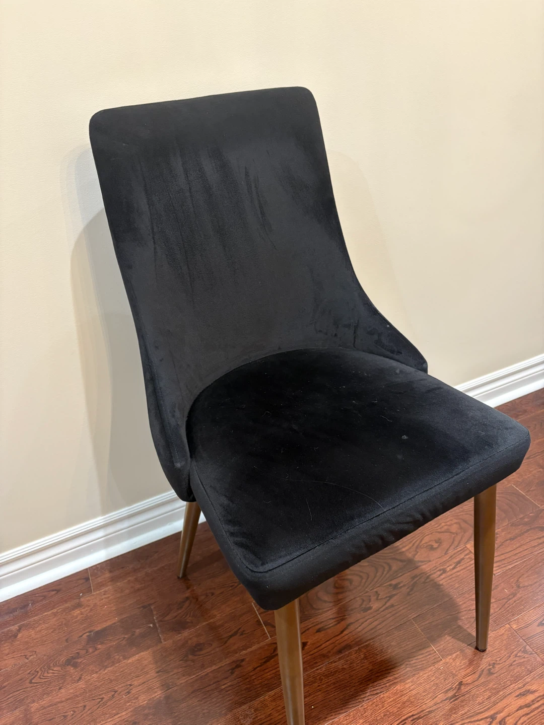 6 Black Velvet Dining Chair - photo 2