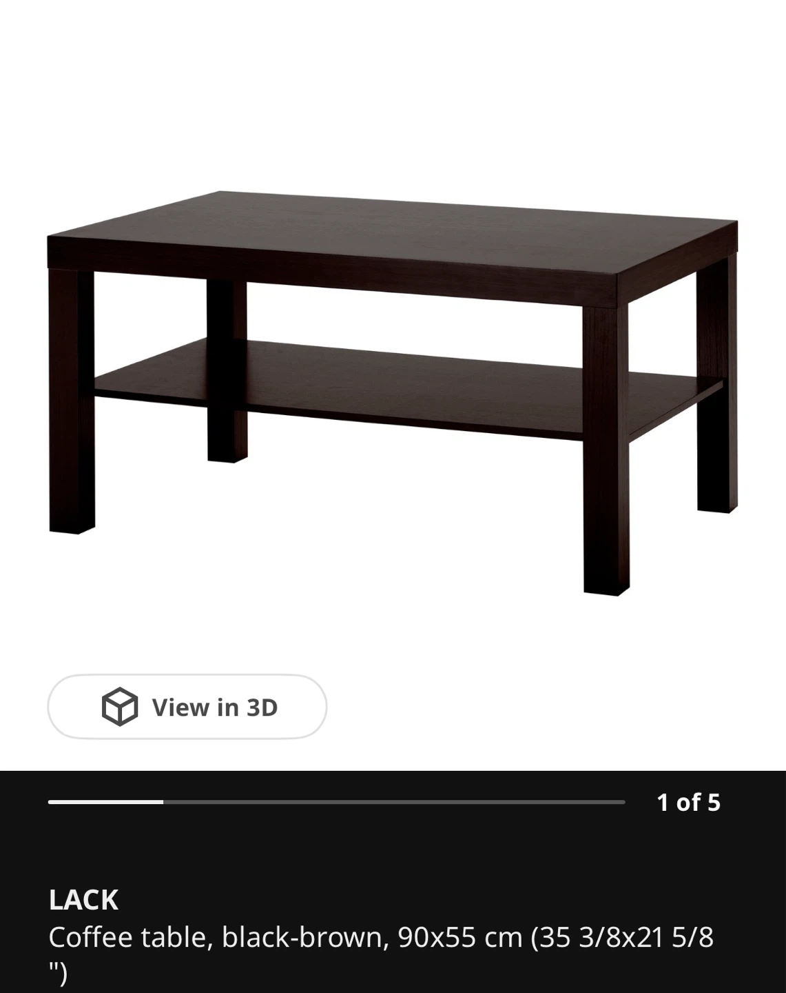 Black Two-Tiered Coffee Table - photo 2