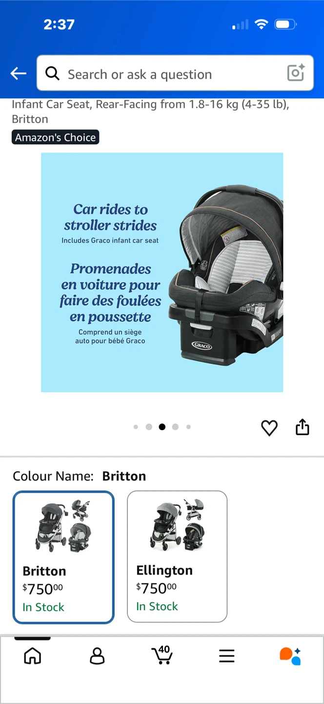 Graco Infant Car Seat of Travel System - photo 5
