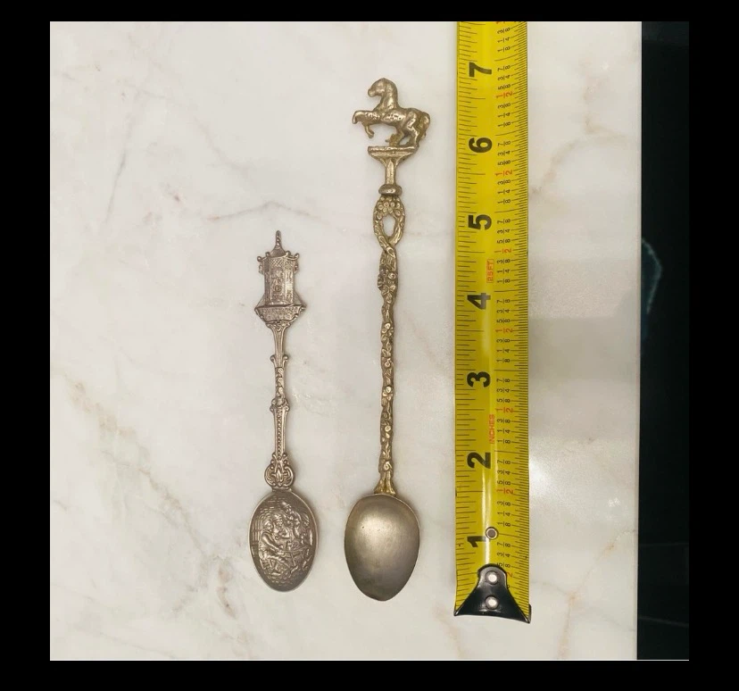 Decorative Spoons with Horse and Clock Tower