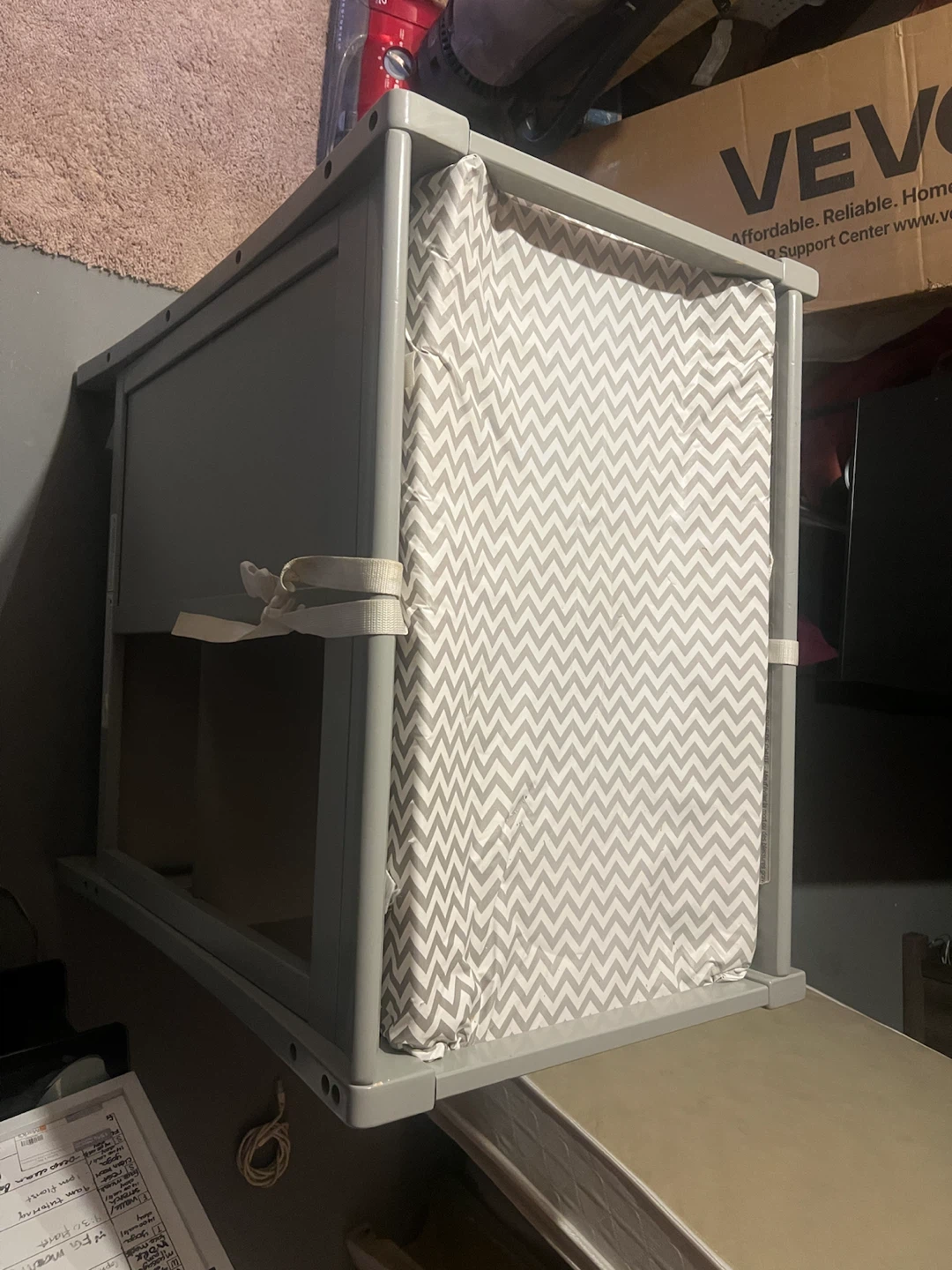 Grey Changing Table with Drawers - photo 3