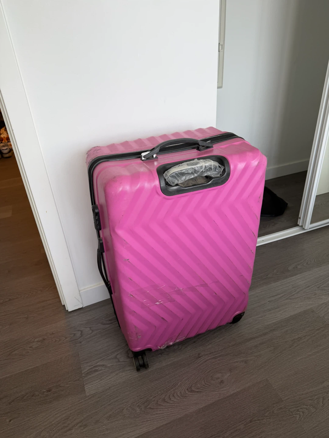 Pink Hard Shell Suitcase