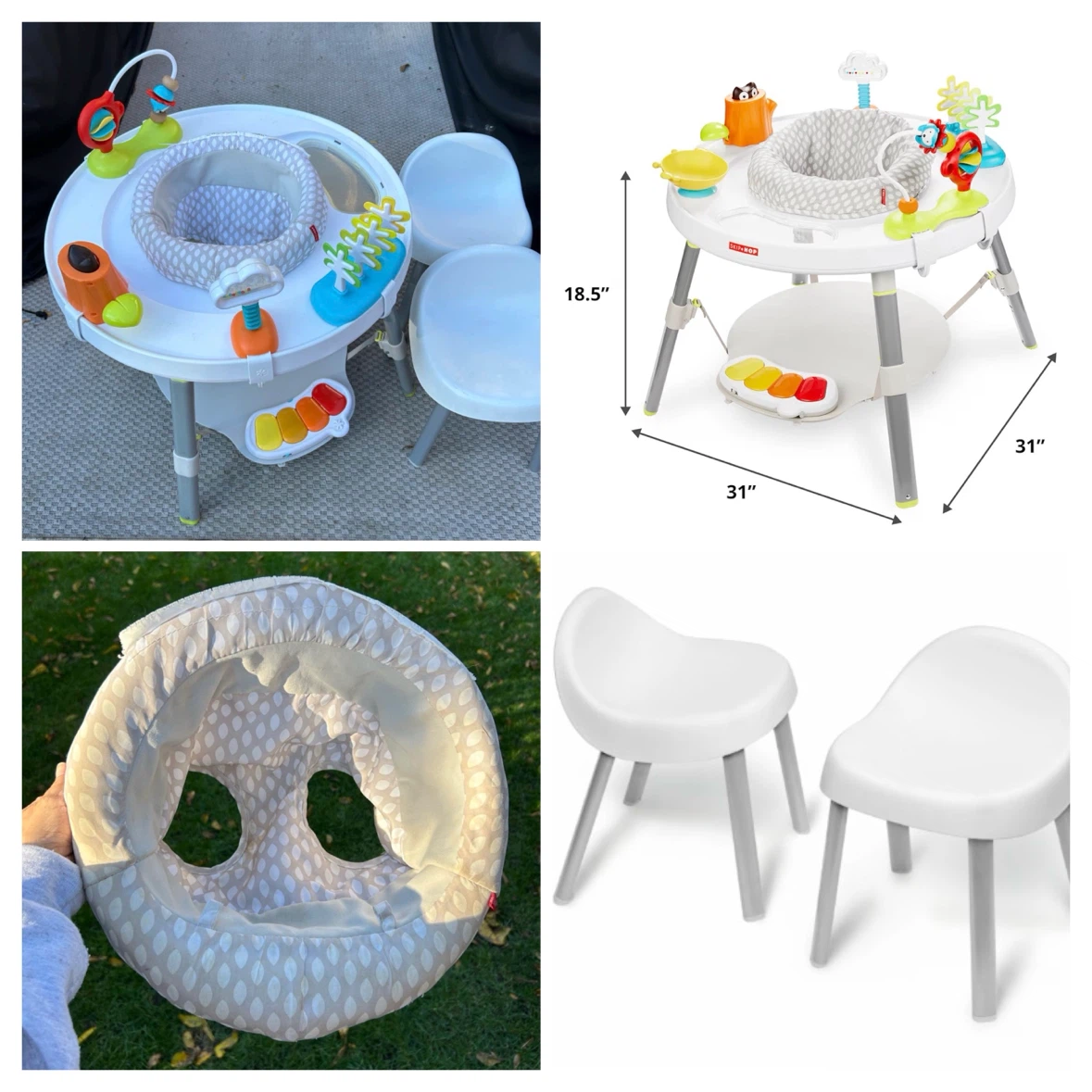 Skip Hop Explore Activity Center with 2 Chairs and Extra Seat
