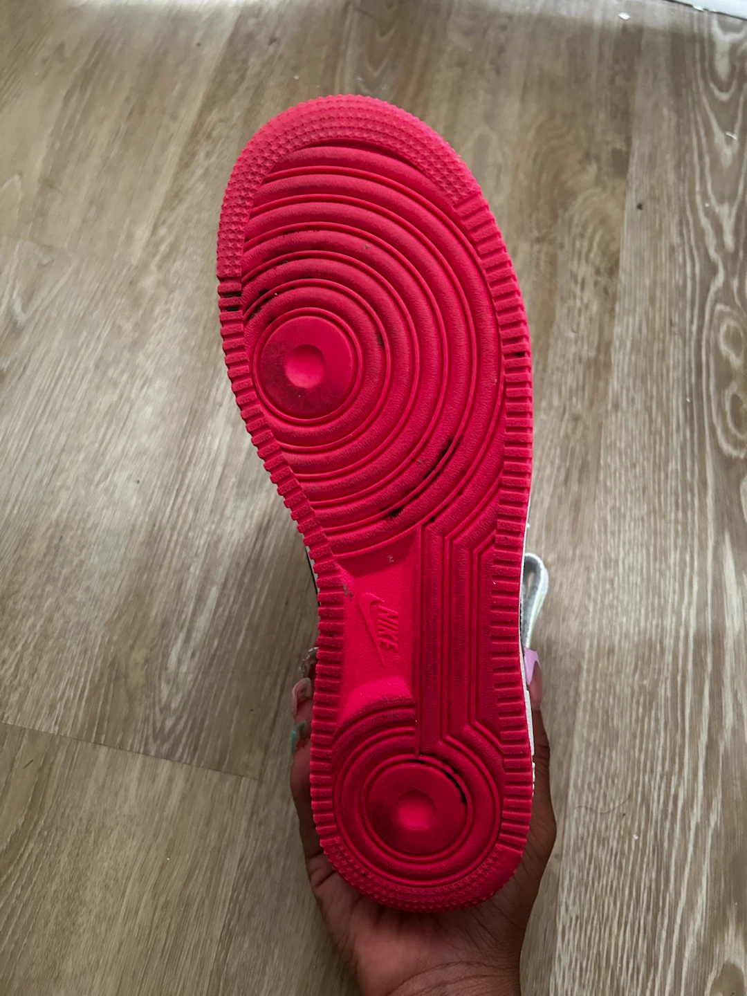 Nike Air Force 1 Mid White Black Pink - photo 4