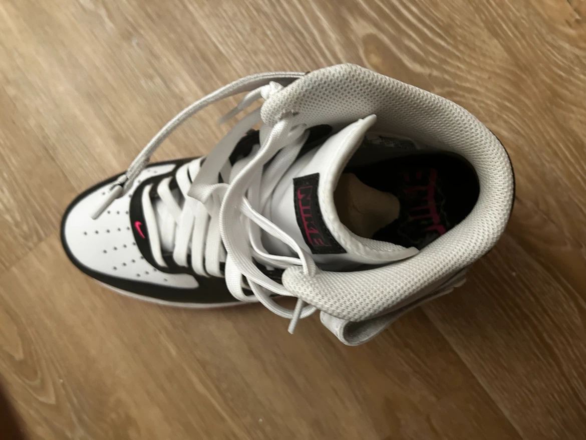 Nike Air Force 1 Mid White Black Pink - photo 5