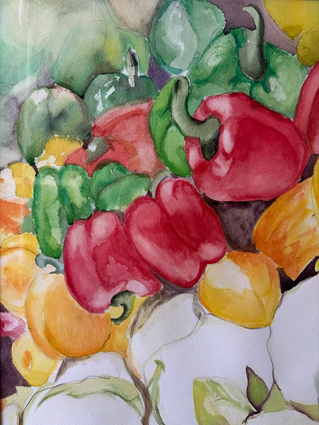 Still Life of Assorted Peppers (Signed : Artist Unknown) - photo 3