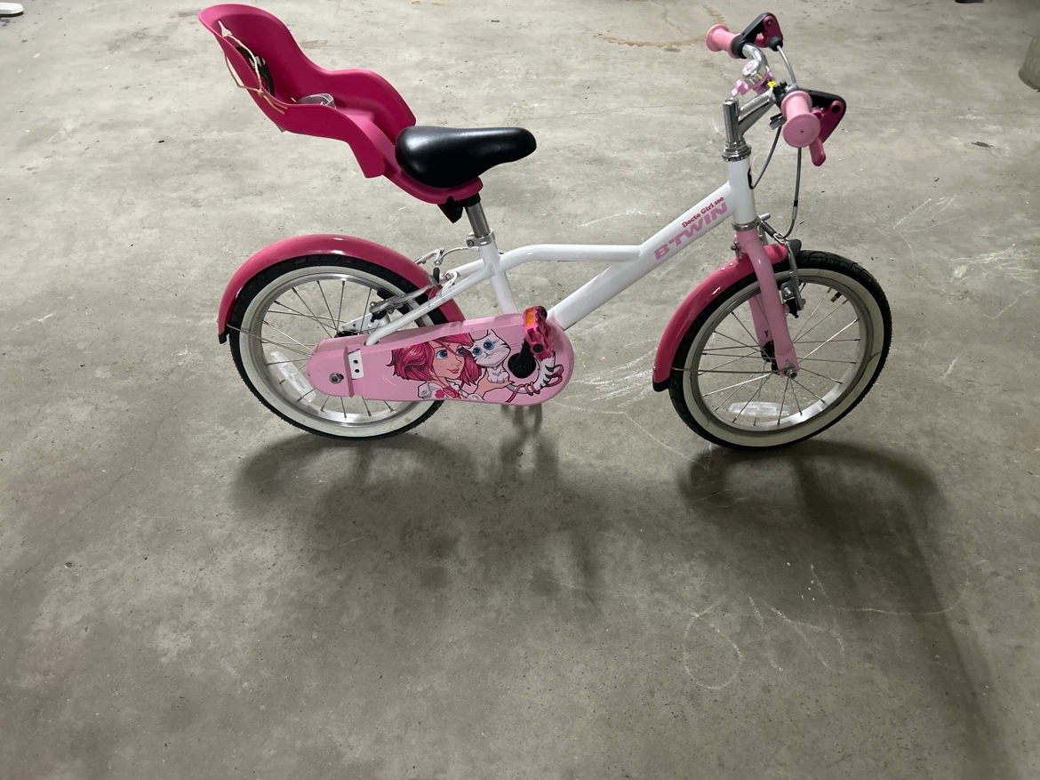B'TWIN Kids Bike with Doll Seat 16”