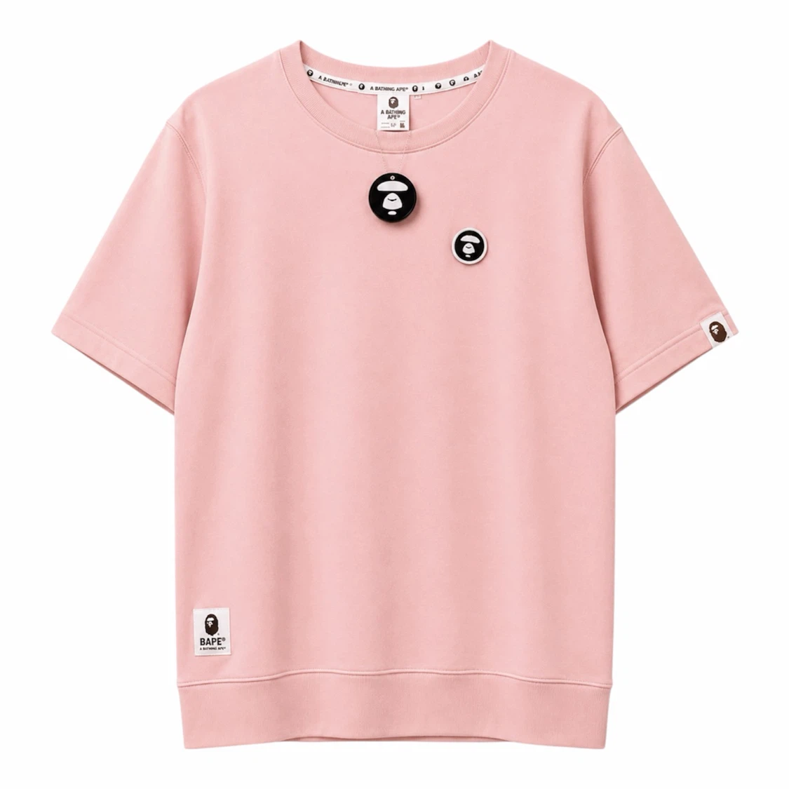 AAPE BY A BATHING APE BABY PINK T-SHIRT SZ LARGE - BNWT