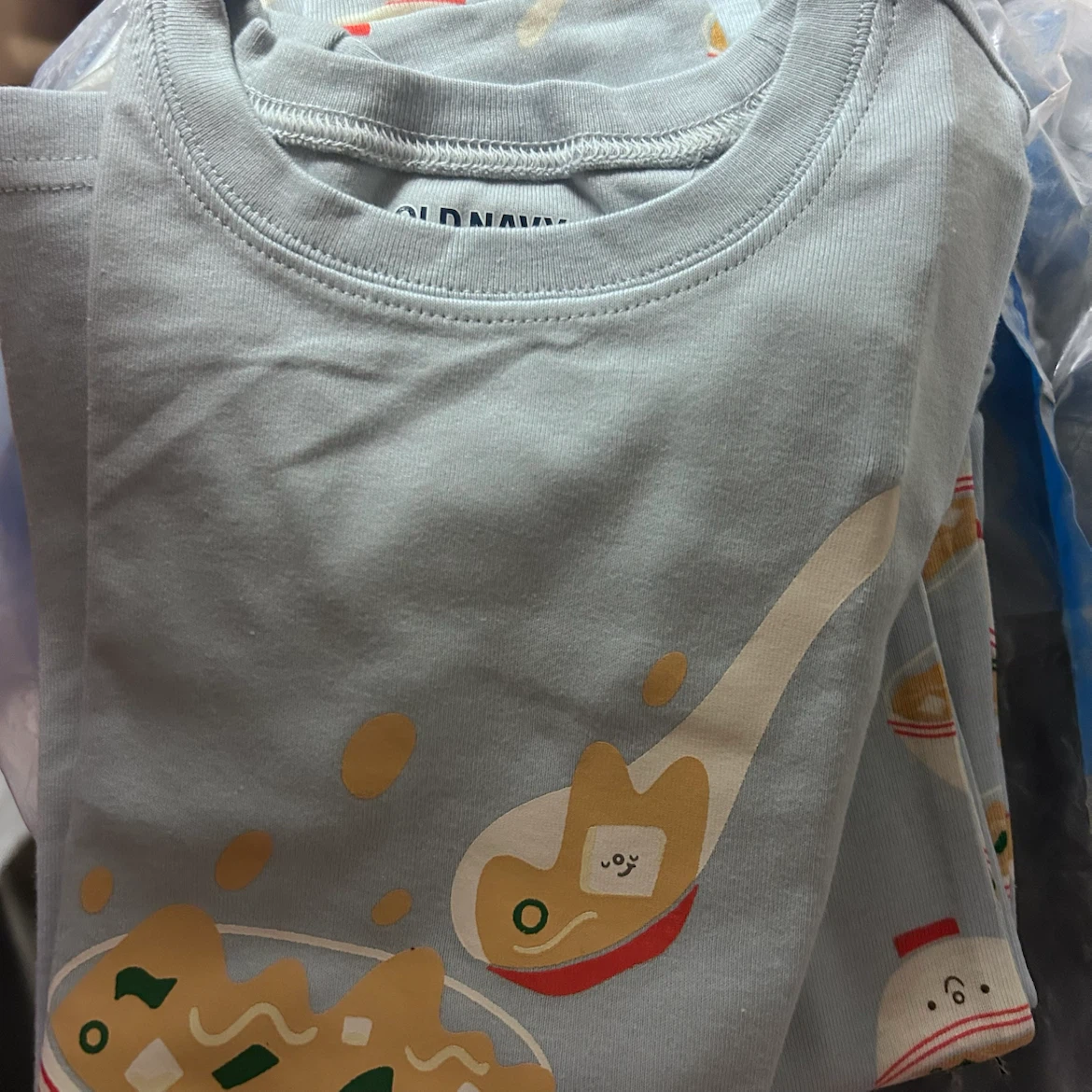 Old Navy Kids Light Blue Ramen T-Shirt - photo 3