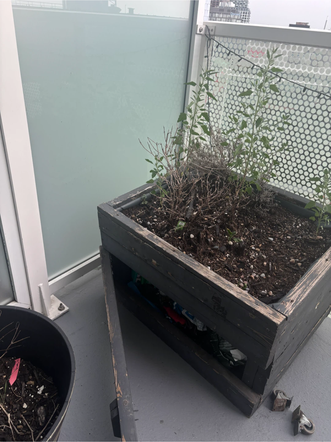 Wooden Planter Box with Hidden Storage - photo 2