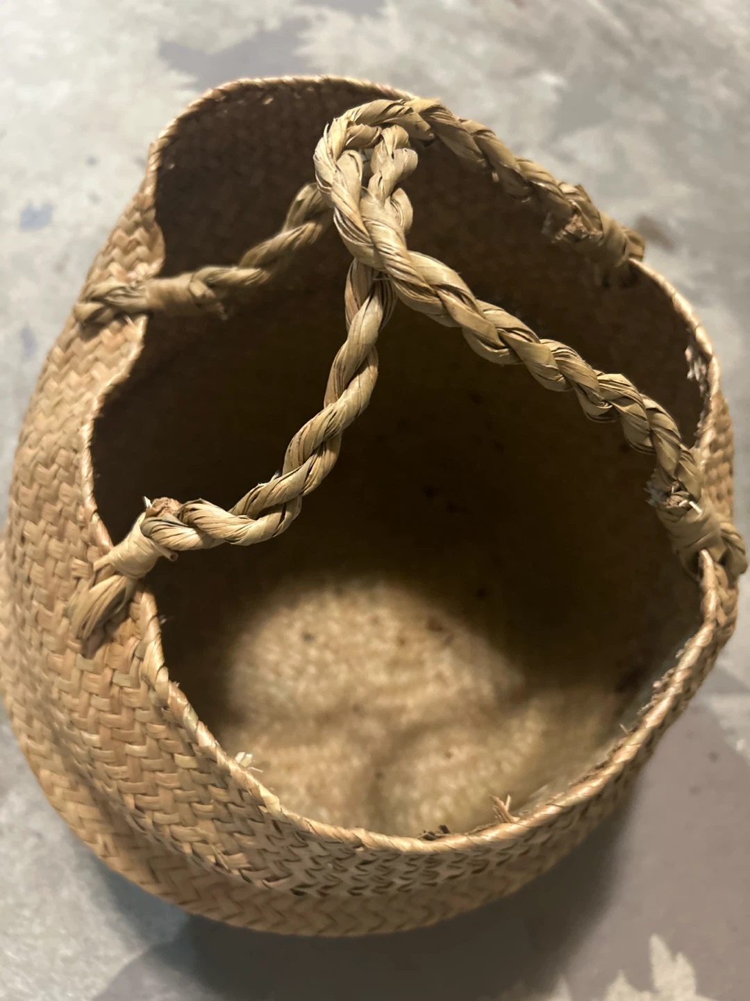 Woven Seagrass Basket with Handles - photo 2
