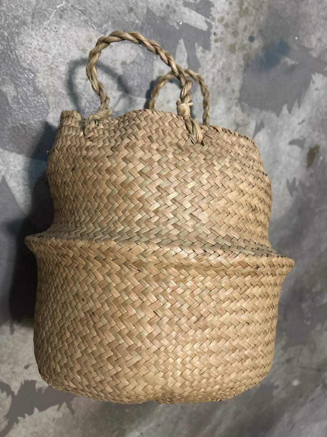 Woven Seagrass Basket with Handles - photo 3