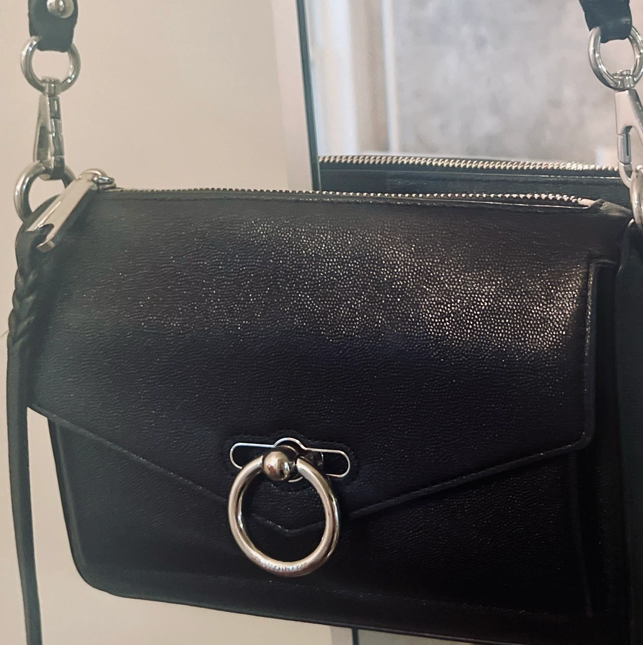 Rebecca Minkoff Black Pebbled Leather Crossbody - photo 5