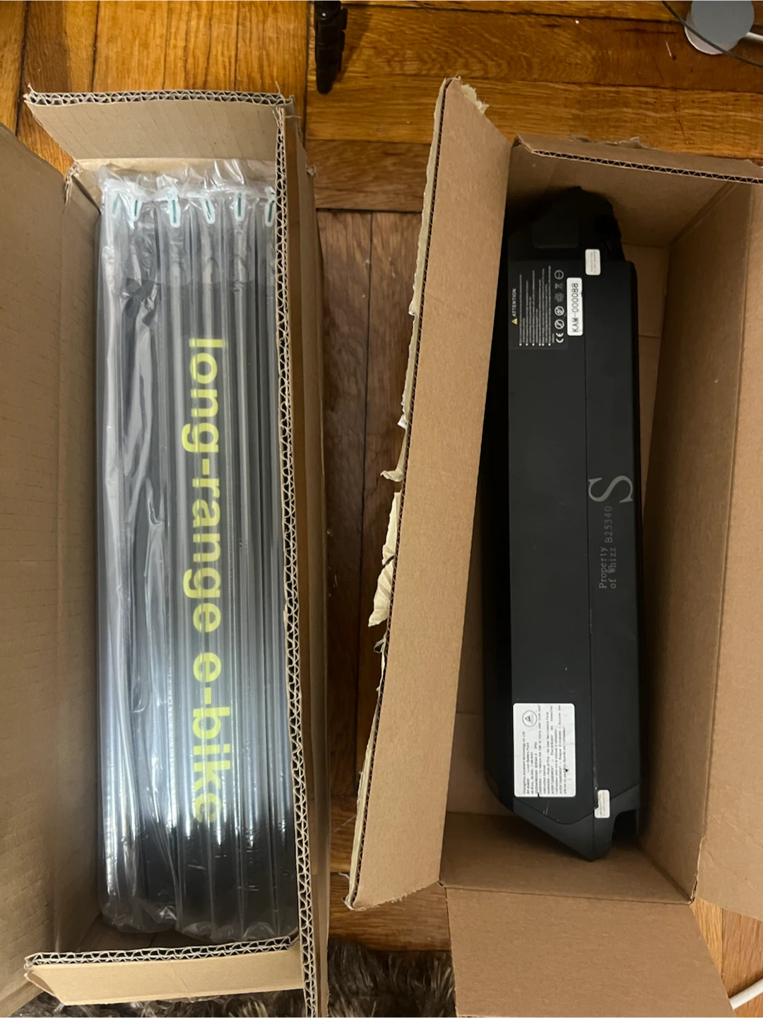 Like New Battery whizz storm 2 e-bike