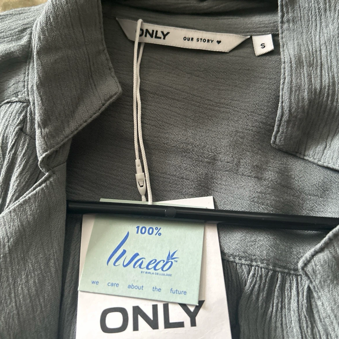 ONLY Women's Grey Tie-Front Blouse - photo 2