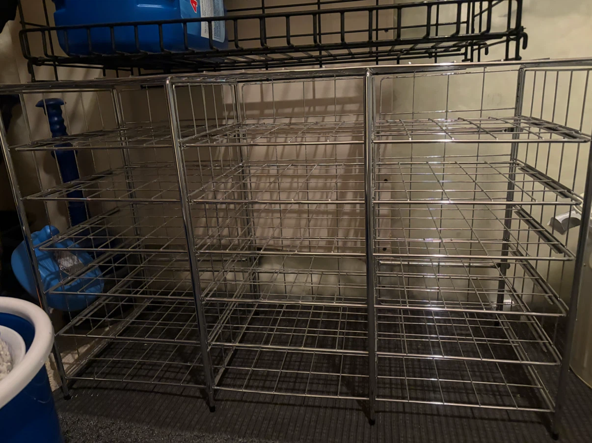 Chrome Wire Shelving Unit