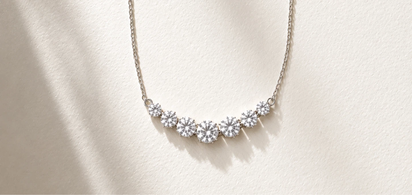 Diamond Necklace 14K Gold 1.00 CT