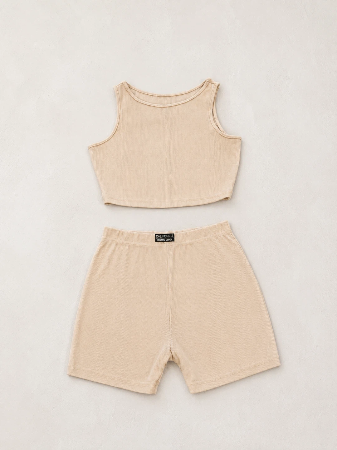 Ribbed Tank Top & Shorts Set- Medium - photo 2