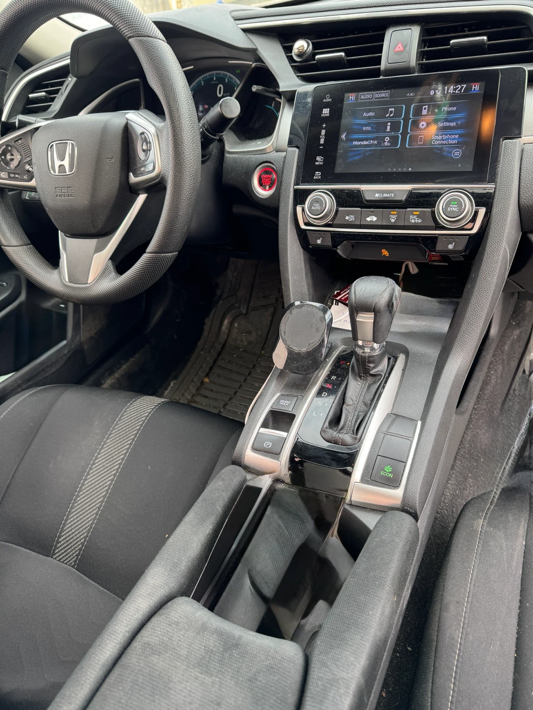White Honda Civic Sedan