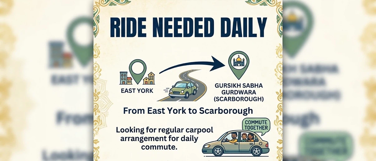 Daily Commute Ride Needed- East York to Scarborough