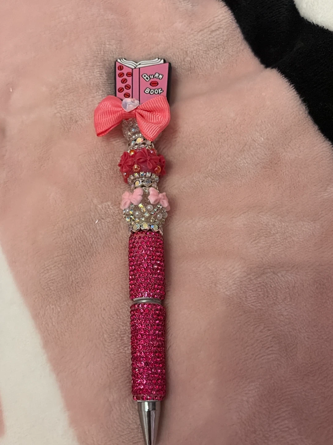 Mean girls Rhinestone Pen with Burn Book Charm