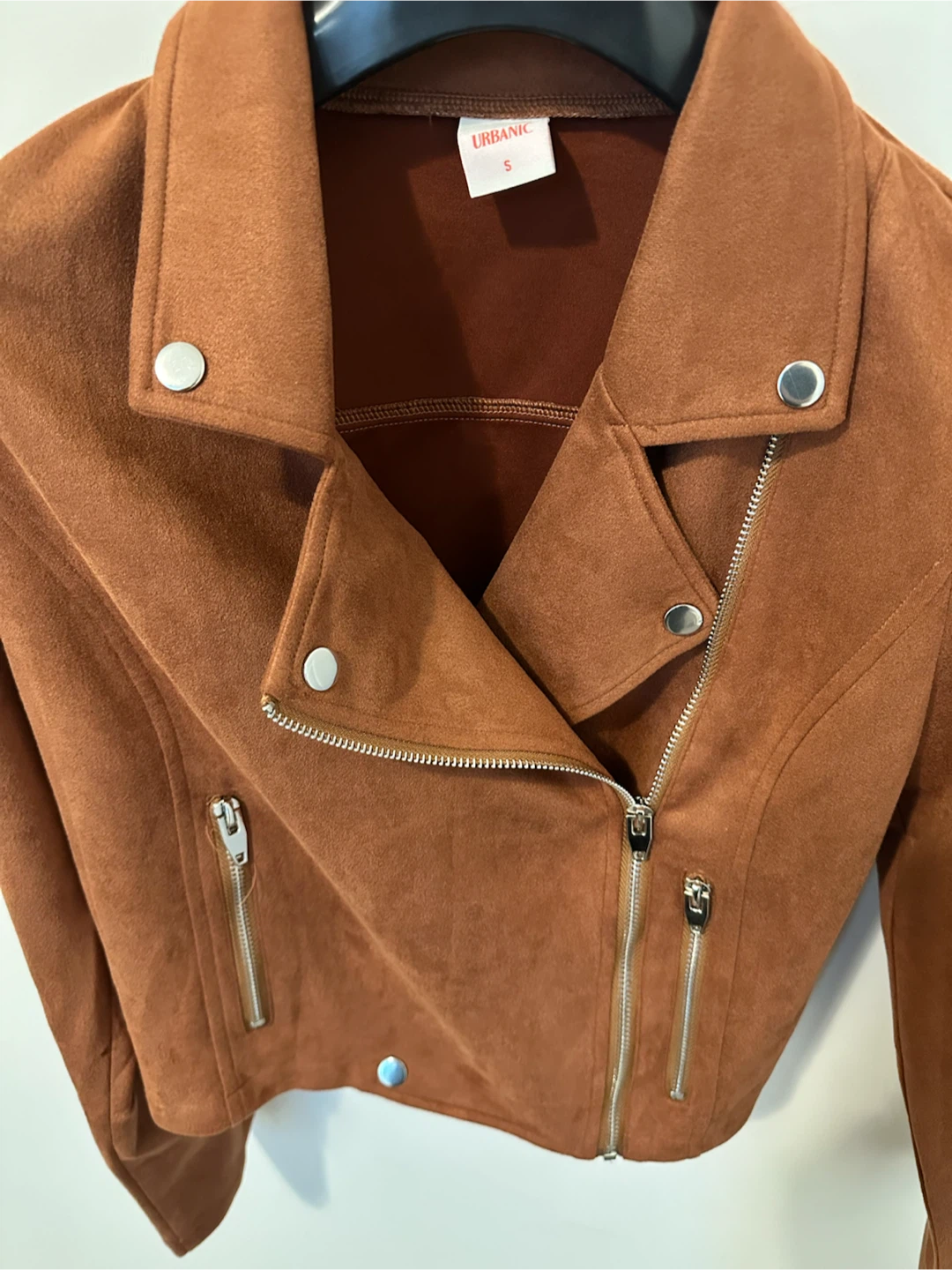 Brown Suede Moto Jacket