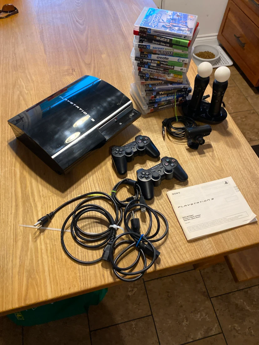 PlayStation 3 Console Bundle with Games and Accessories