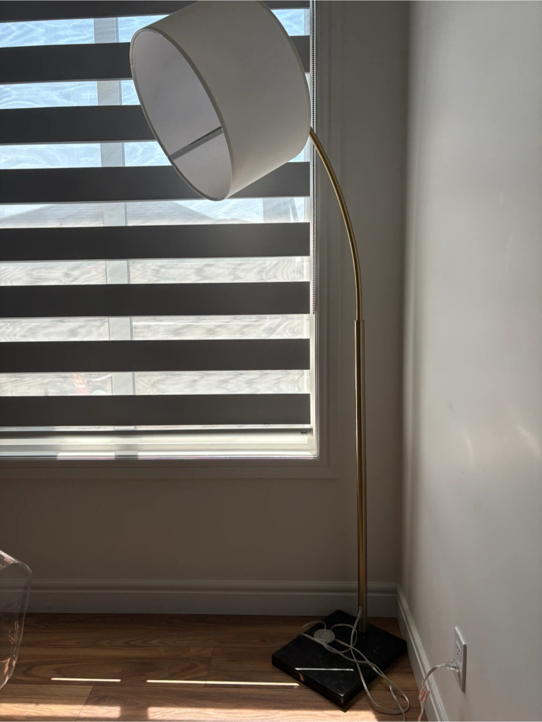 Arc Floor Lamp with Marble Base