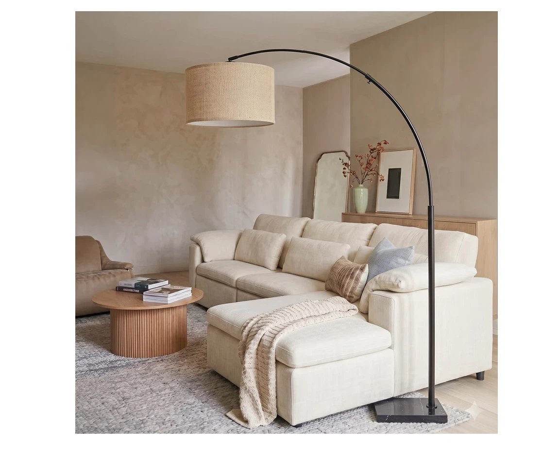 Arc Floor Lamp with Marble Base - photo 2