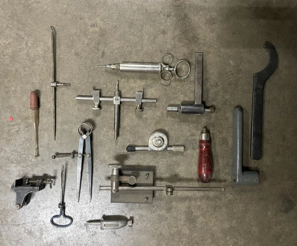 Assorted Machinist Tools and Measuring Devices
