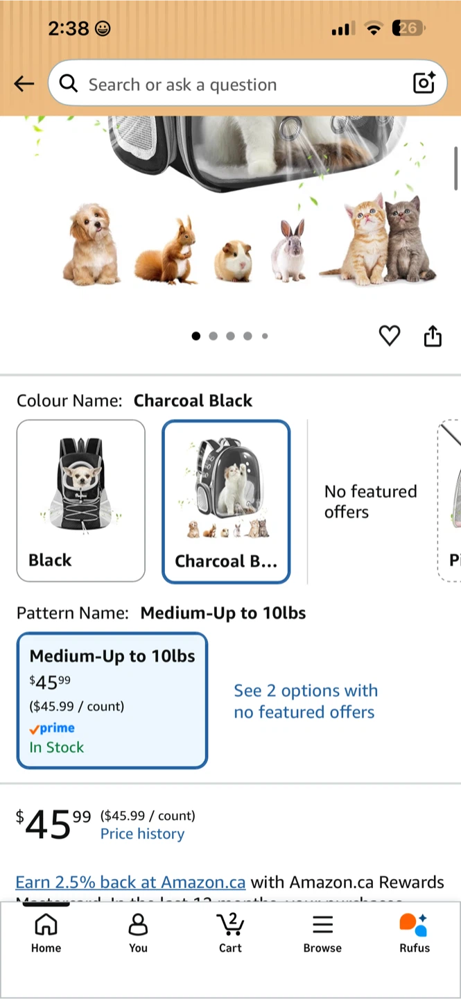 Pawaboo Cat Backpack Carrier Bubble Backpack - photo 2