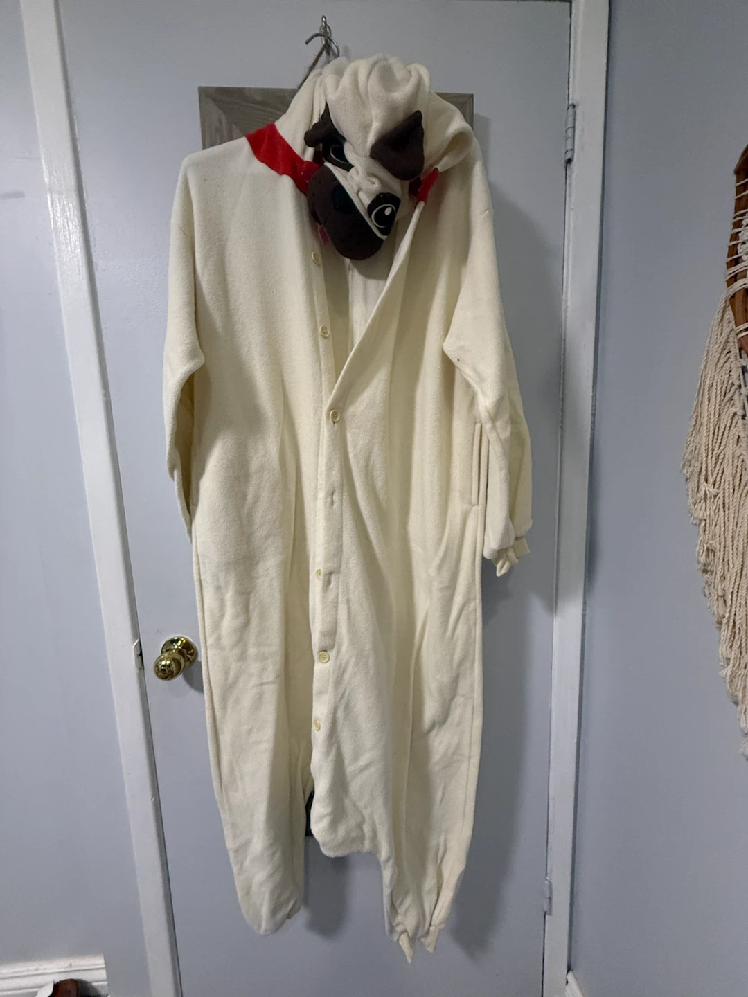 Cream coloured Dog Pajamas - Pug