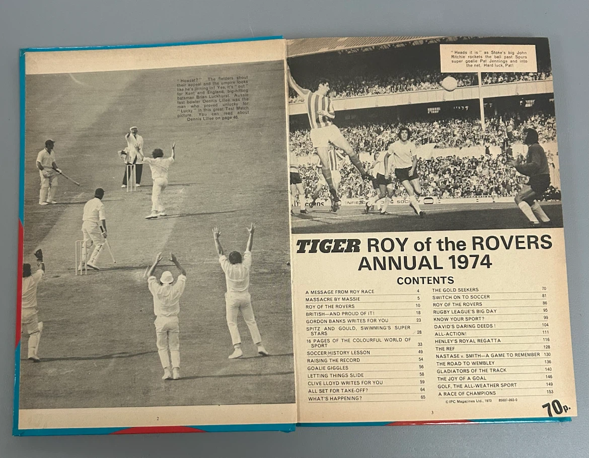 Tiger Roy of the Rovers Annual 1974 Book - photo 4