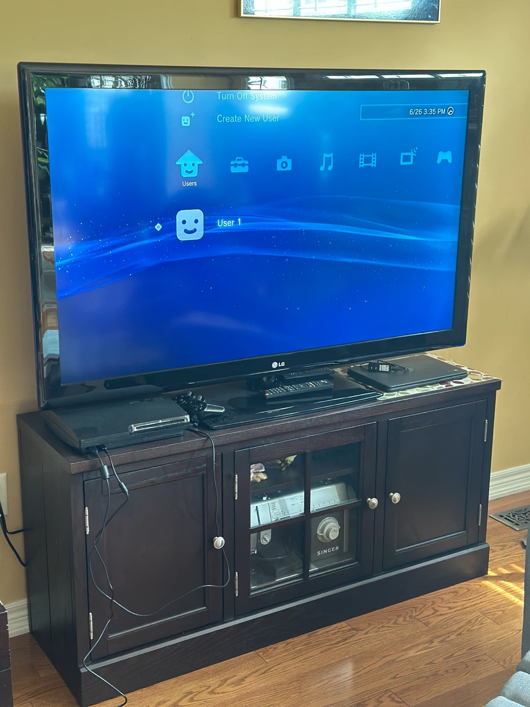 LG 55” Tv with stand/Entertainment Unit