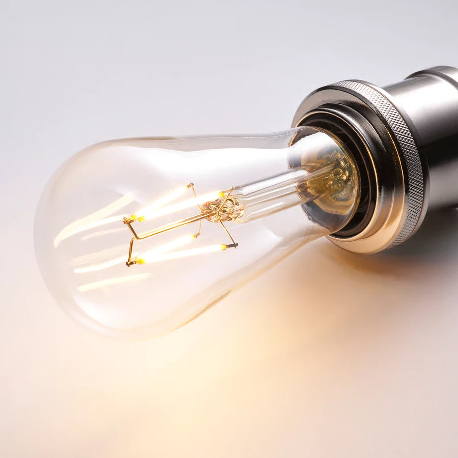 IKEA LED bulb E26 150 lm, tear drop shape clear bulb