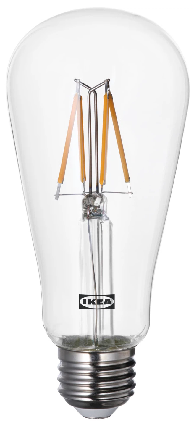 IKEA LED bulb E26 150 lm, tear drop shape clear bulb - photo 2