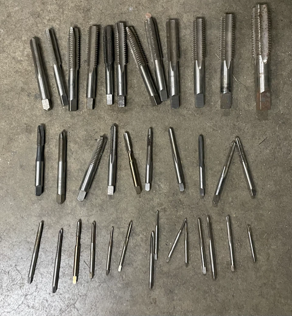 Assorted Metal Taps and Dies Set
