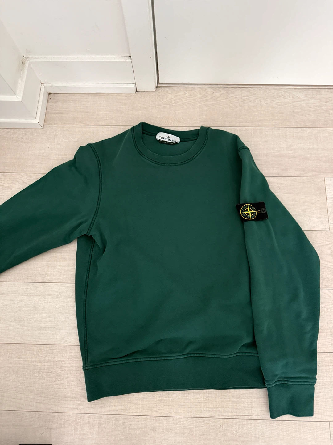 Stone Island Crewneck Sweater - Green - Size M