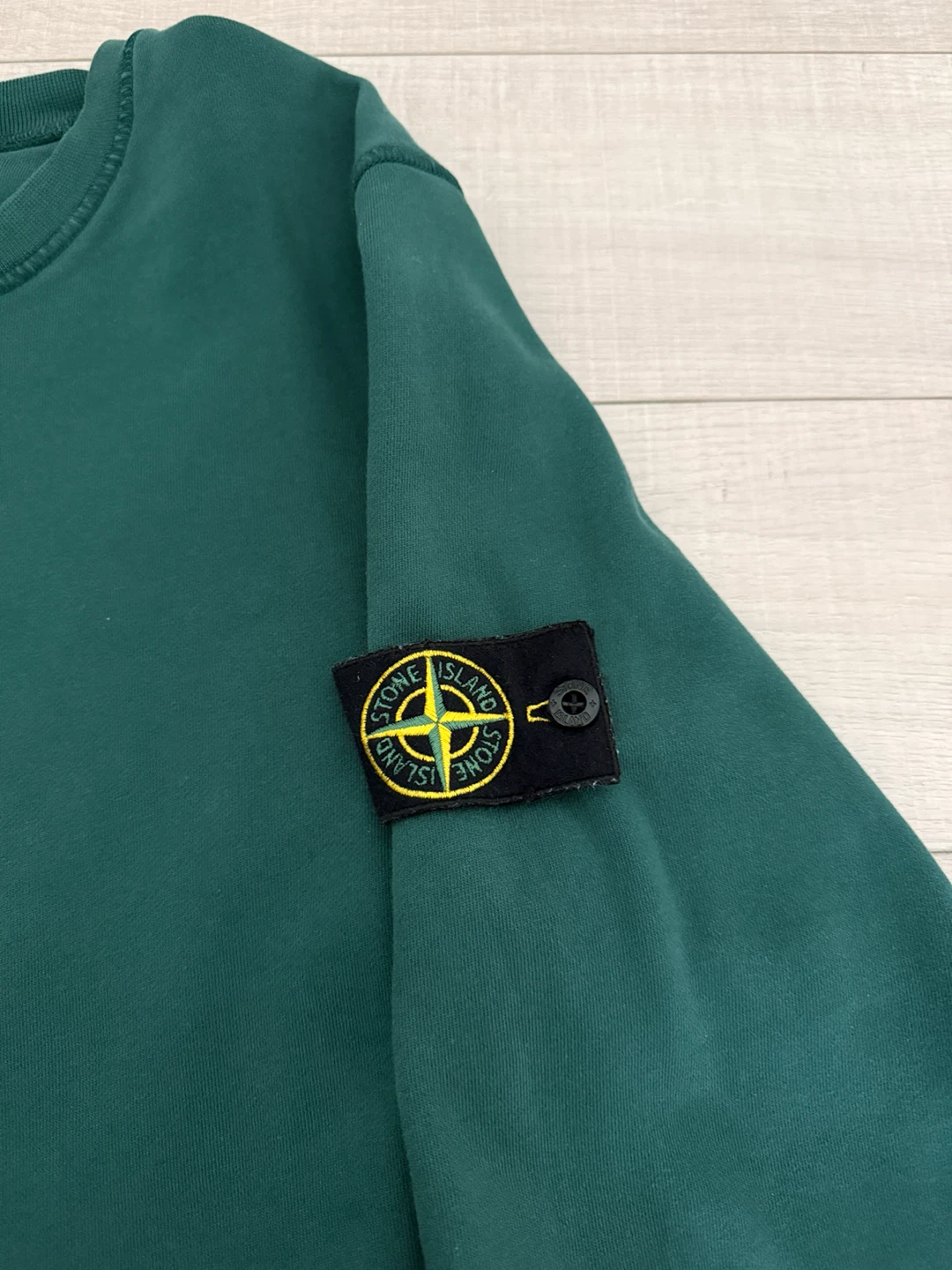 Stone Island Crewneck Sweater - Green - Size M - photo 3