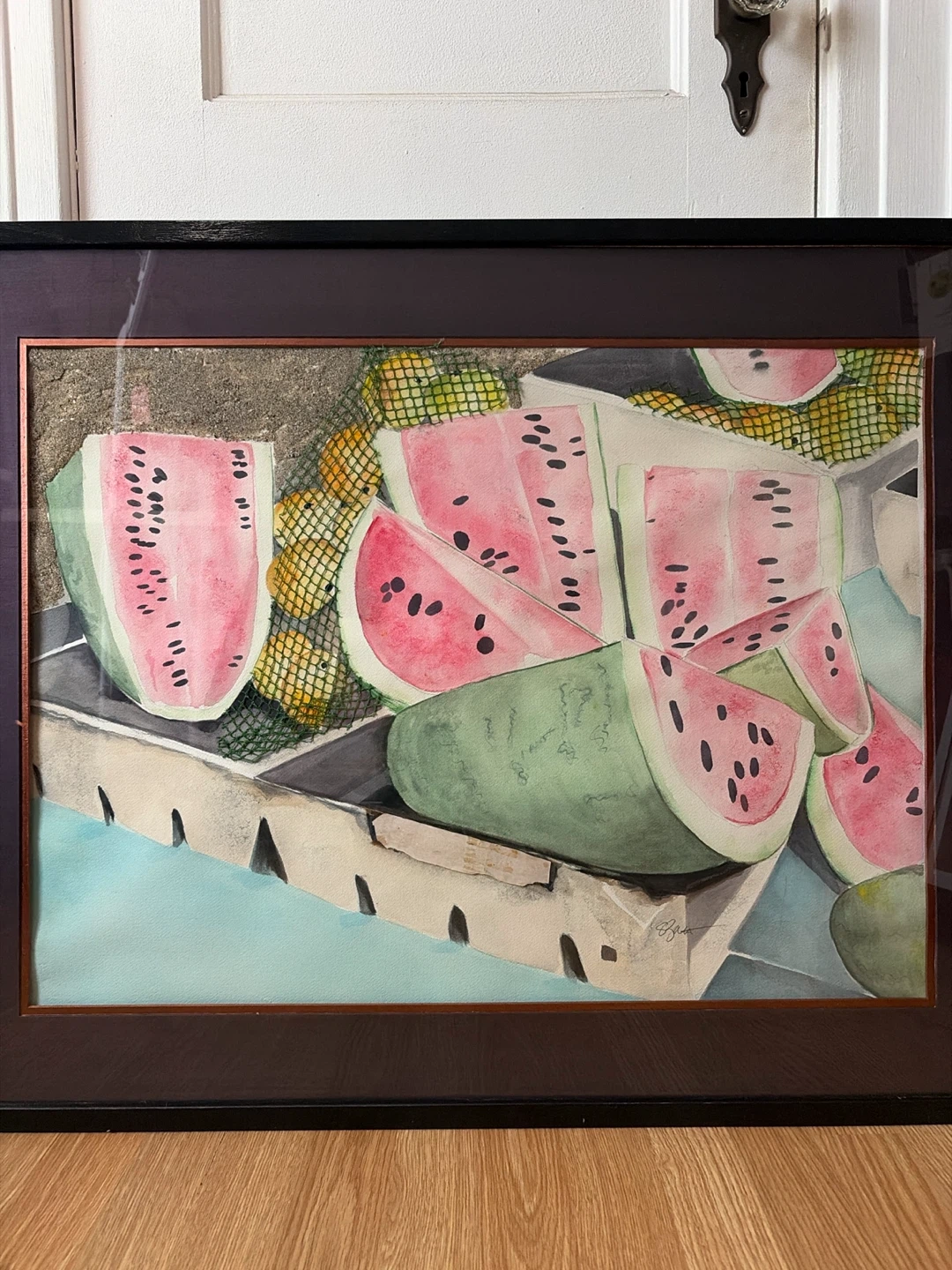 Still Life of Assorted Fruits by the Beach (Signed) - photo 2