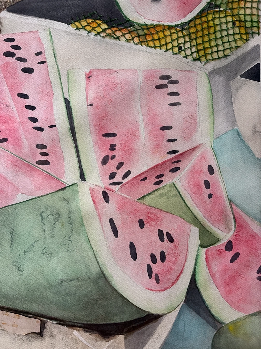 Still Life of Assorted Fruits by the Beach (Signed) - photo 4