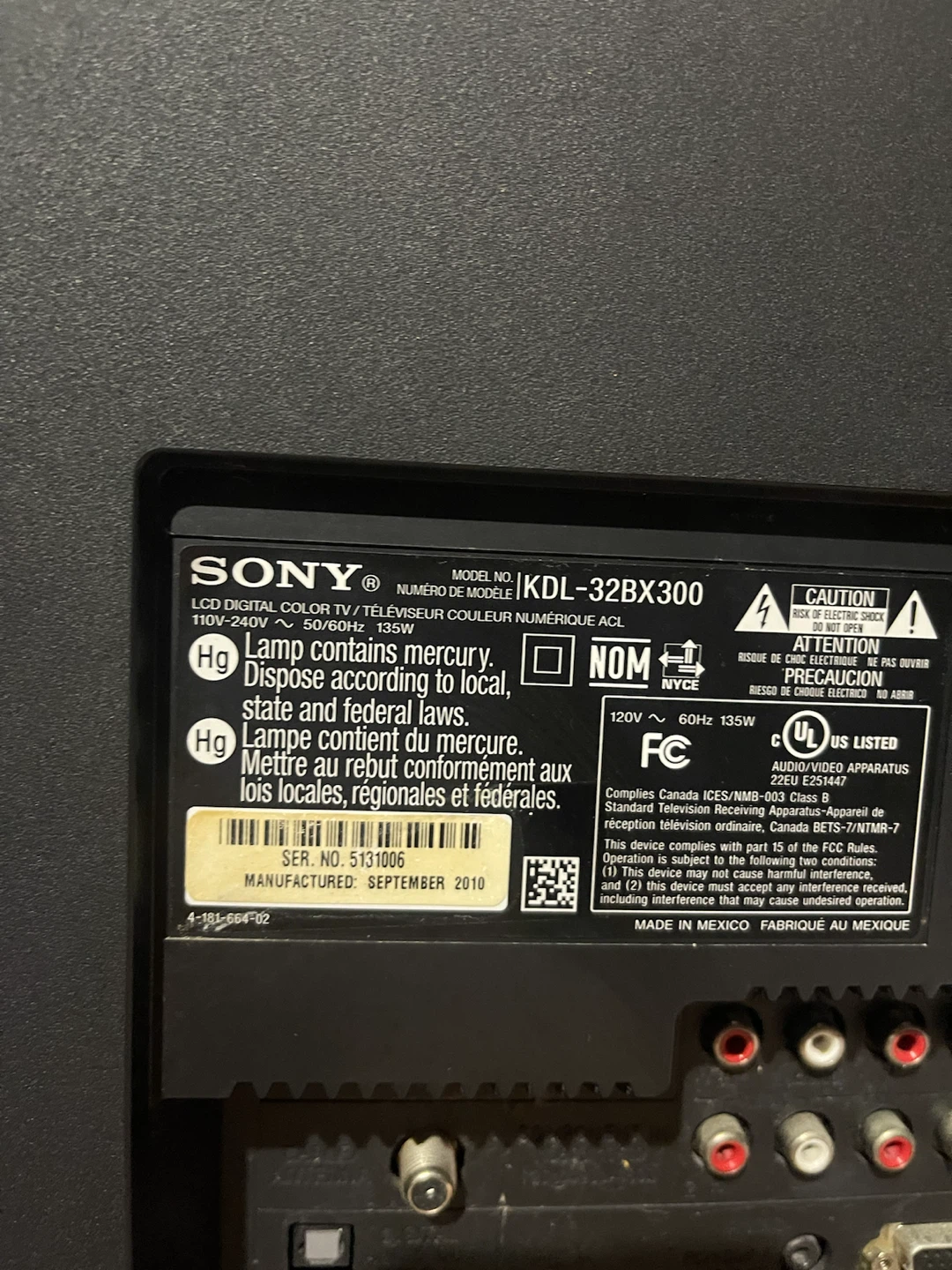 Sony KDL-32BX300 BRAVIA LCD TV - photo 3