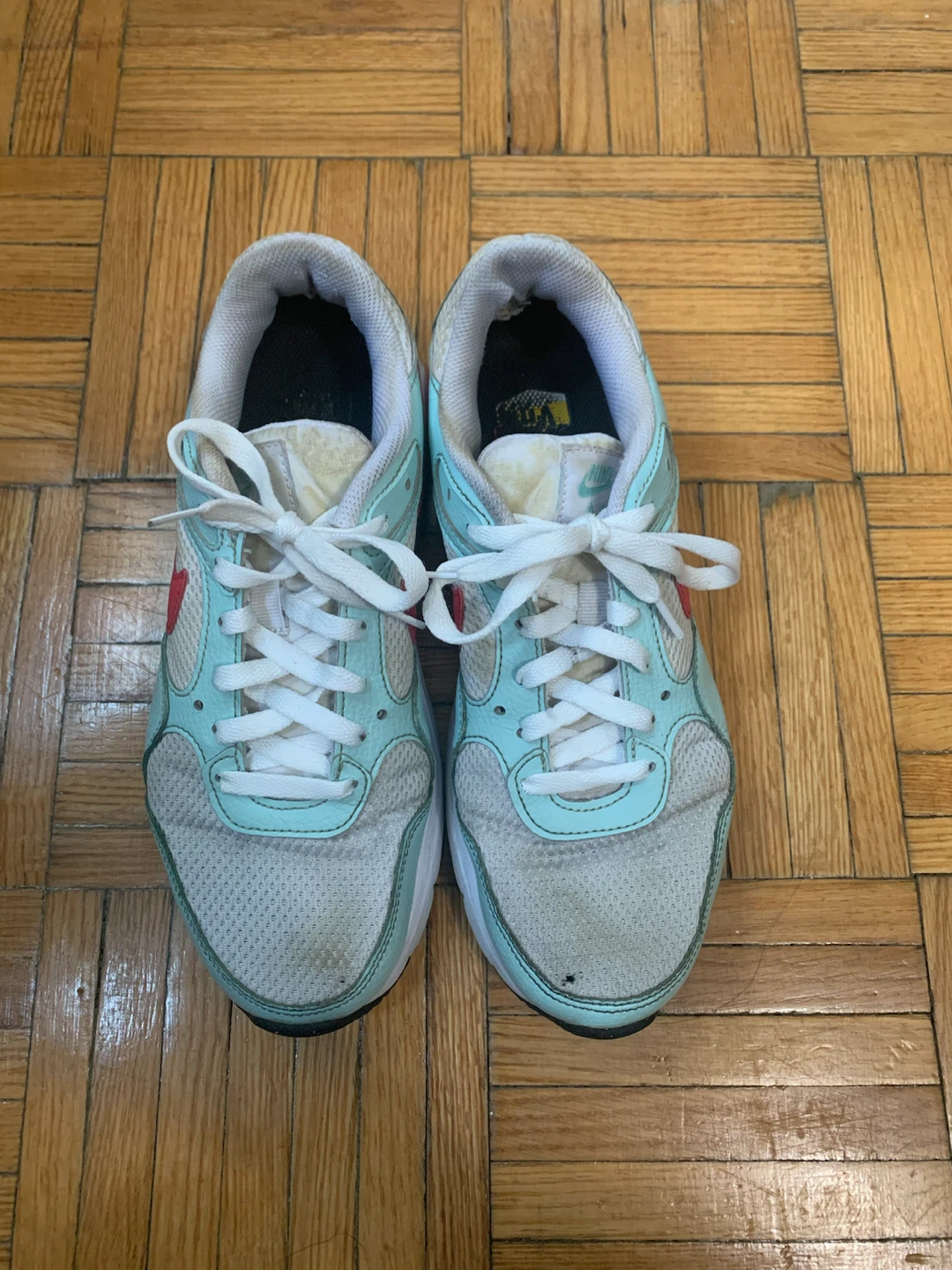 Nike Air Sneakers - Teal and Red - photo 3