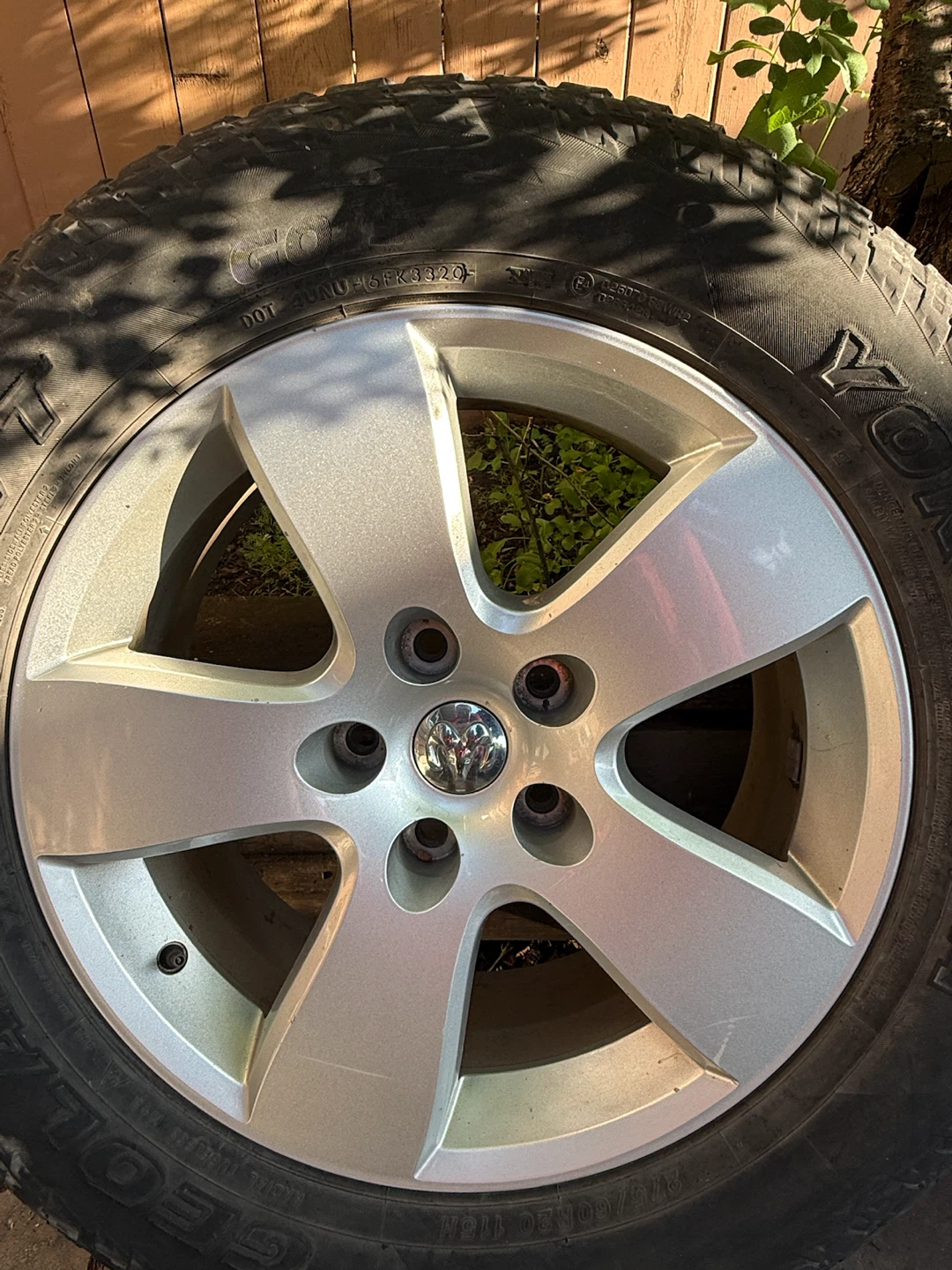 OEM Dodge Ram1500 Alloy Rims 5-Spoke 20”Silver Painted 2002-2018 - photo 2