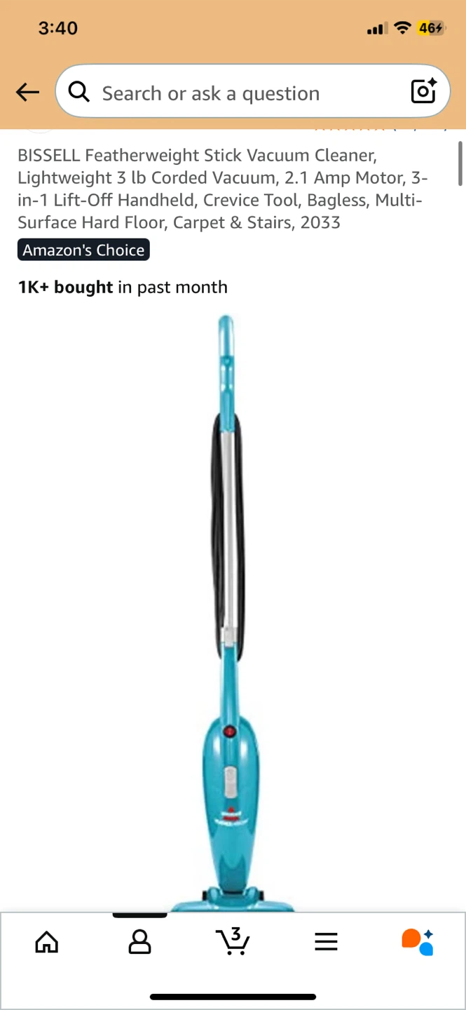 BISSELL Featherweight Stick Vacuum Cleaner - photo 3