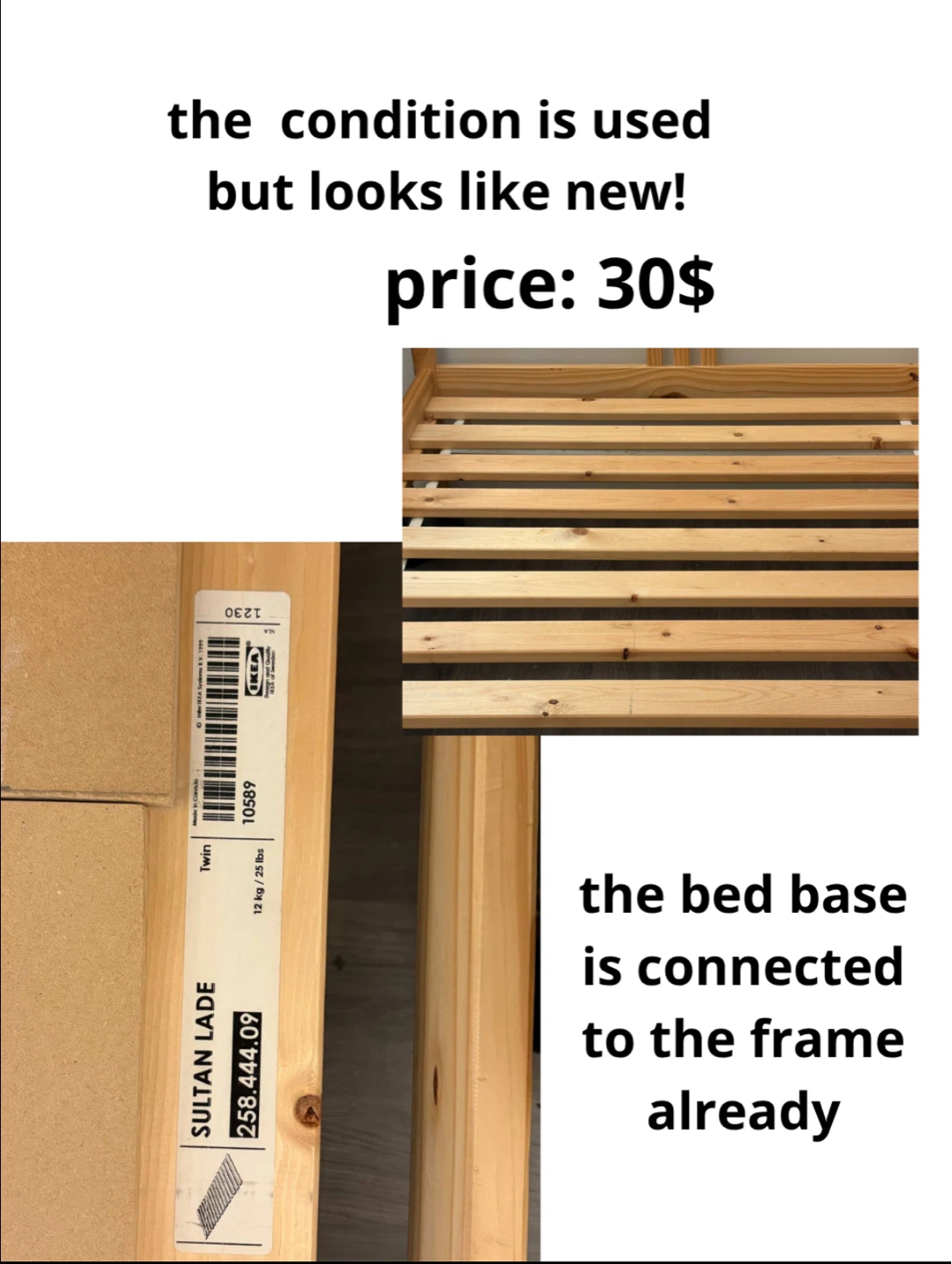 Ikea Twin Bed Frame - photo 2