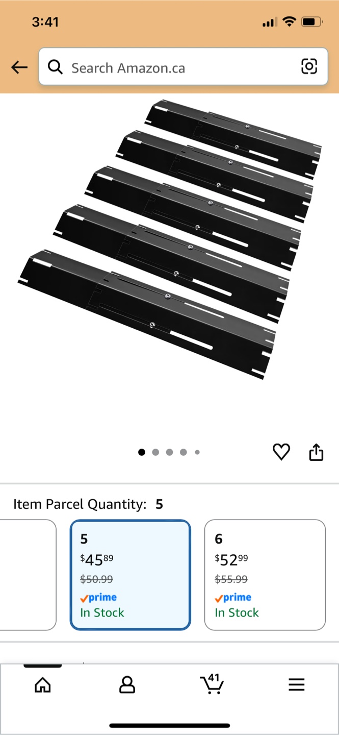 Heavy Duty Adjustable Steel Grill Heat Plate Shield 5 Pack - photo 2